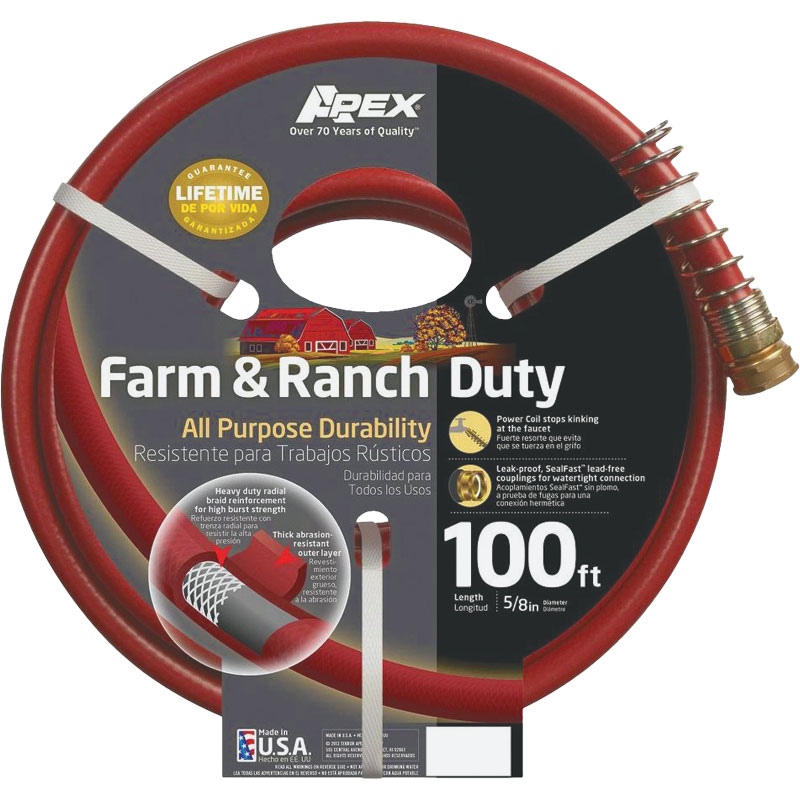 5/8" x 100' Farm & Ranch Duty Hose
