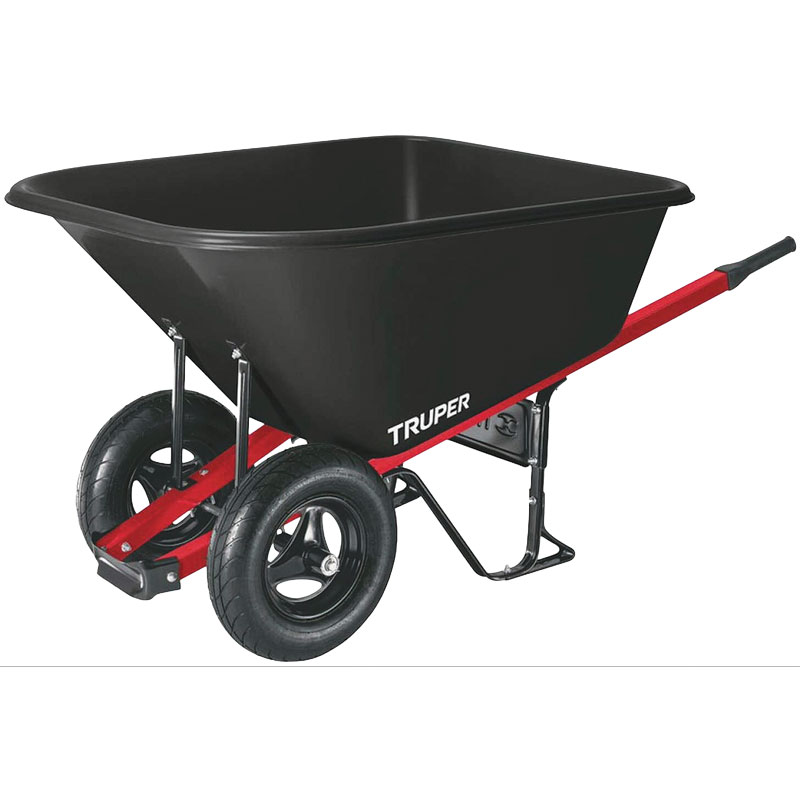 8 Cu. Ft. Dual Wheel Poly Wheelbarrow